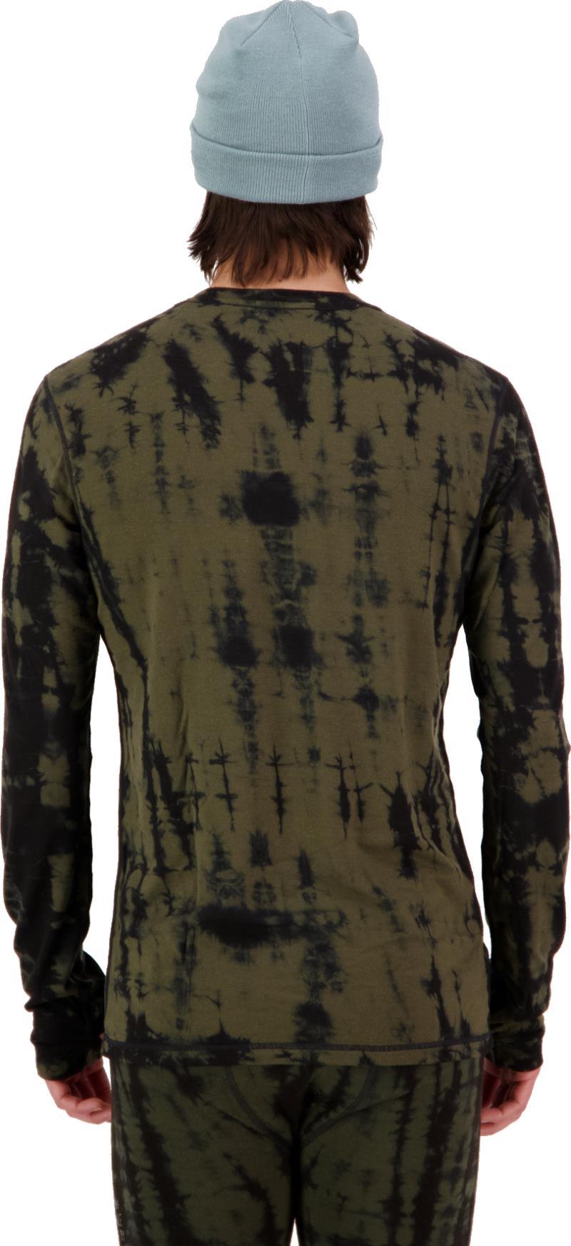 Cascade Merino Flex 200 LS - AOP - Mens - Olive Tie Dye 2