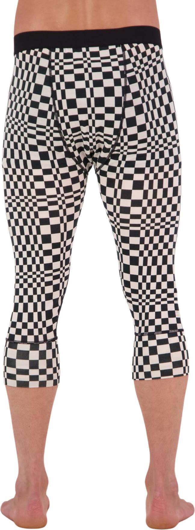 Cascade Merino Flex 3/4 Leggings - AOP - Mens - checkers 1