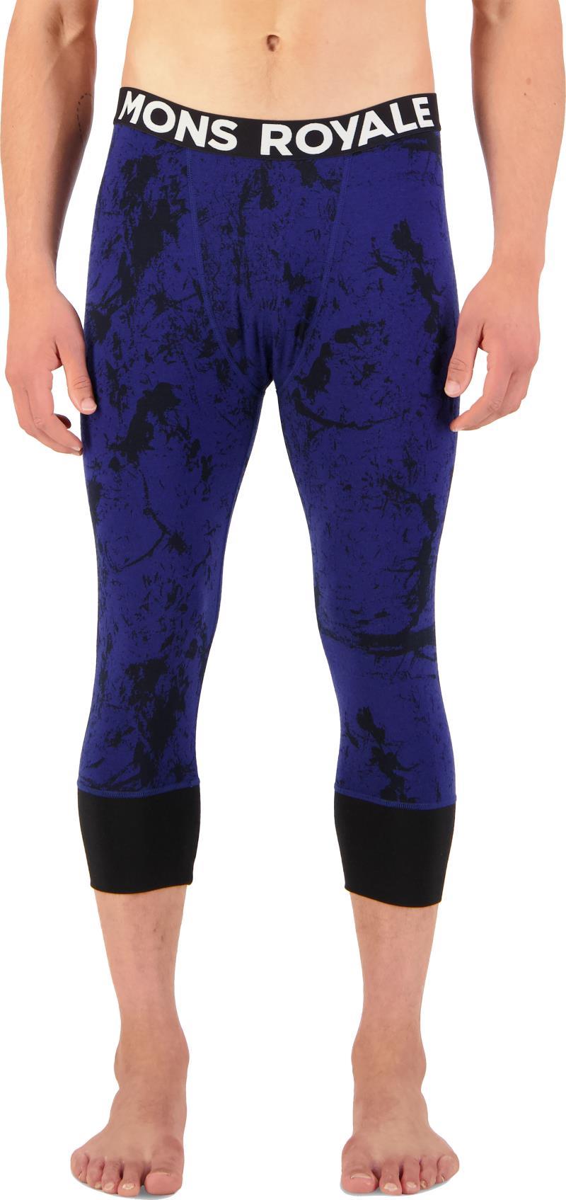 Cascade Merino Flex 3/4 Leggings - AOP - Mens - element camo 1