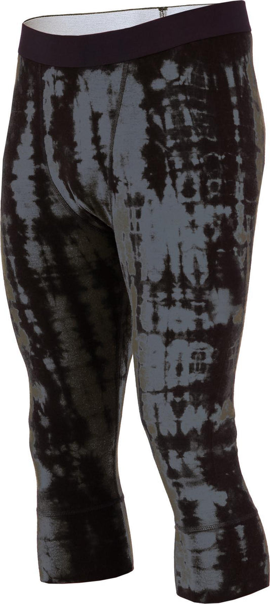 Cascade Merino Flex 3/4 Leggings - Mens - grey tie dye 1
