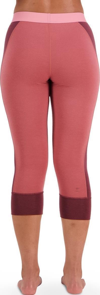 Cascade Merino Flex 3/4 Leggings - Womens - Dark Chocolate / Terracotta 3