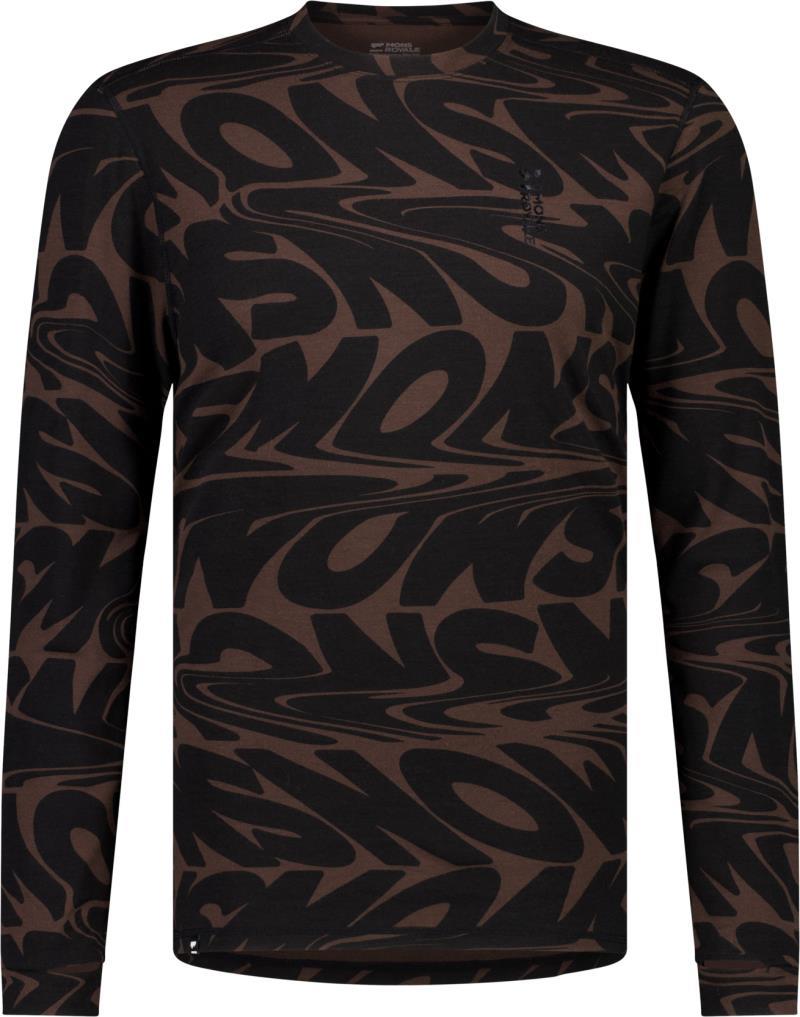 Cascade Merino Flex LS - AOP - Mens - signal lost cedar 1