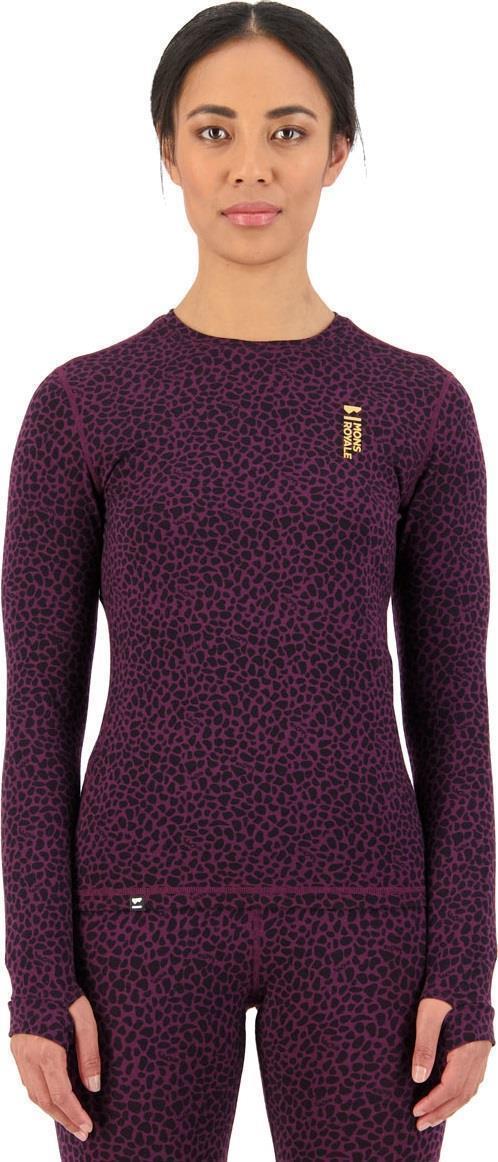 Cascade Merino Flex LS - AOP - Womens - Winter Leopard 2