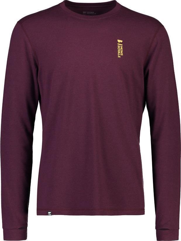 Cascade Merino Flex LS - Mens - Wine 1