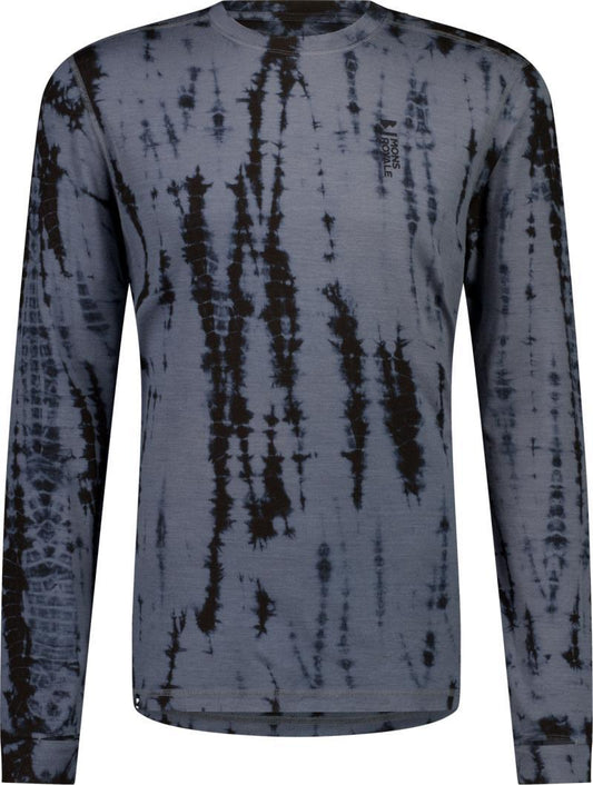 Cascade Merino Flex LS - Mens - grey tie dye 1