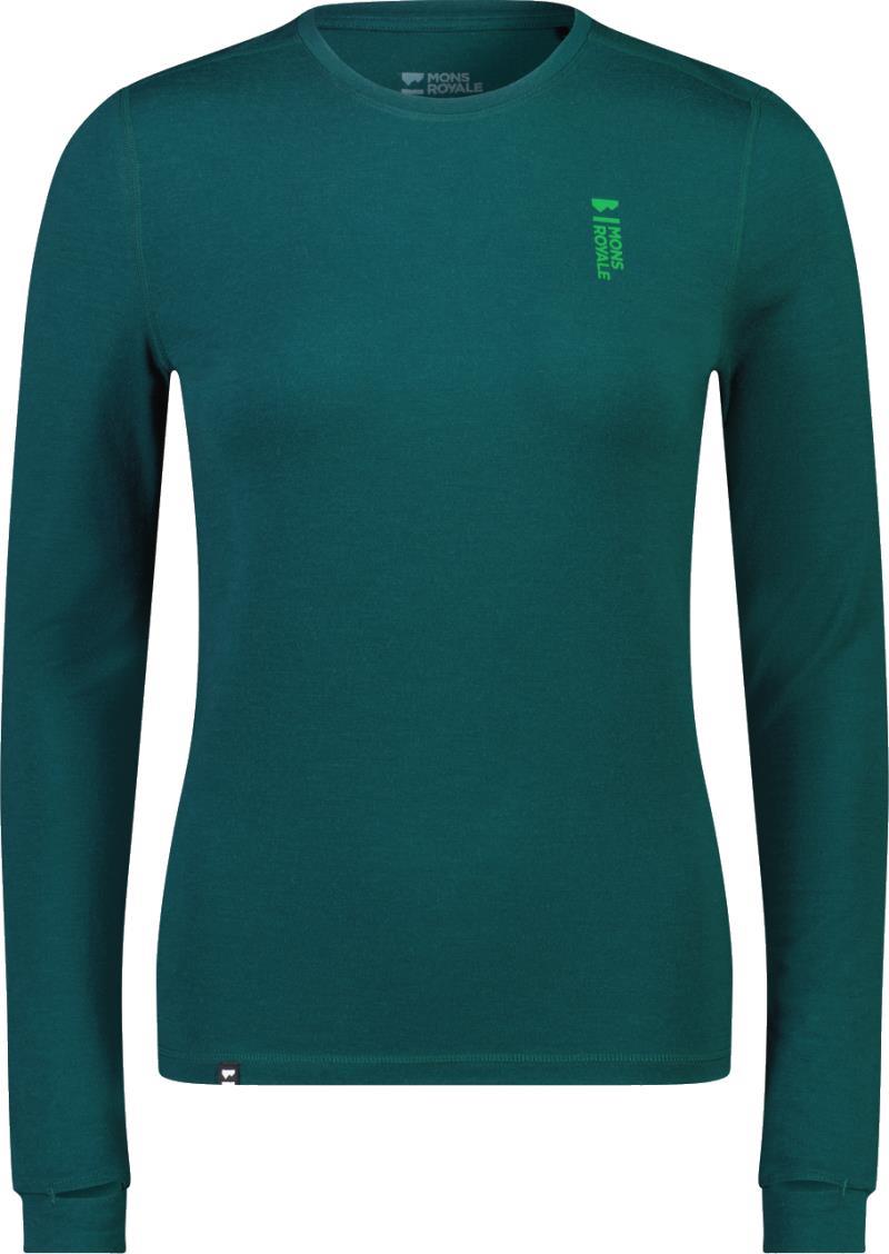 Cascade Merino Flex LS - Womens - Evergreen 1