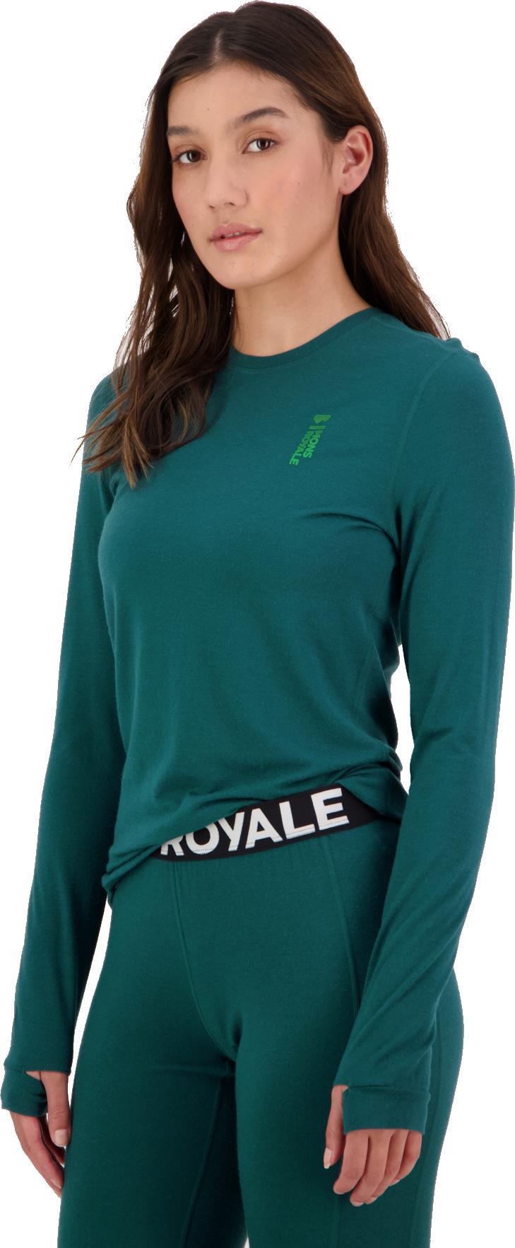 Cascade Merino Flex LS - Womens - Evergreen 2