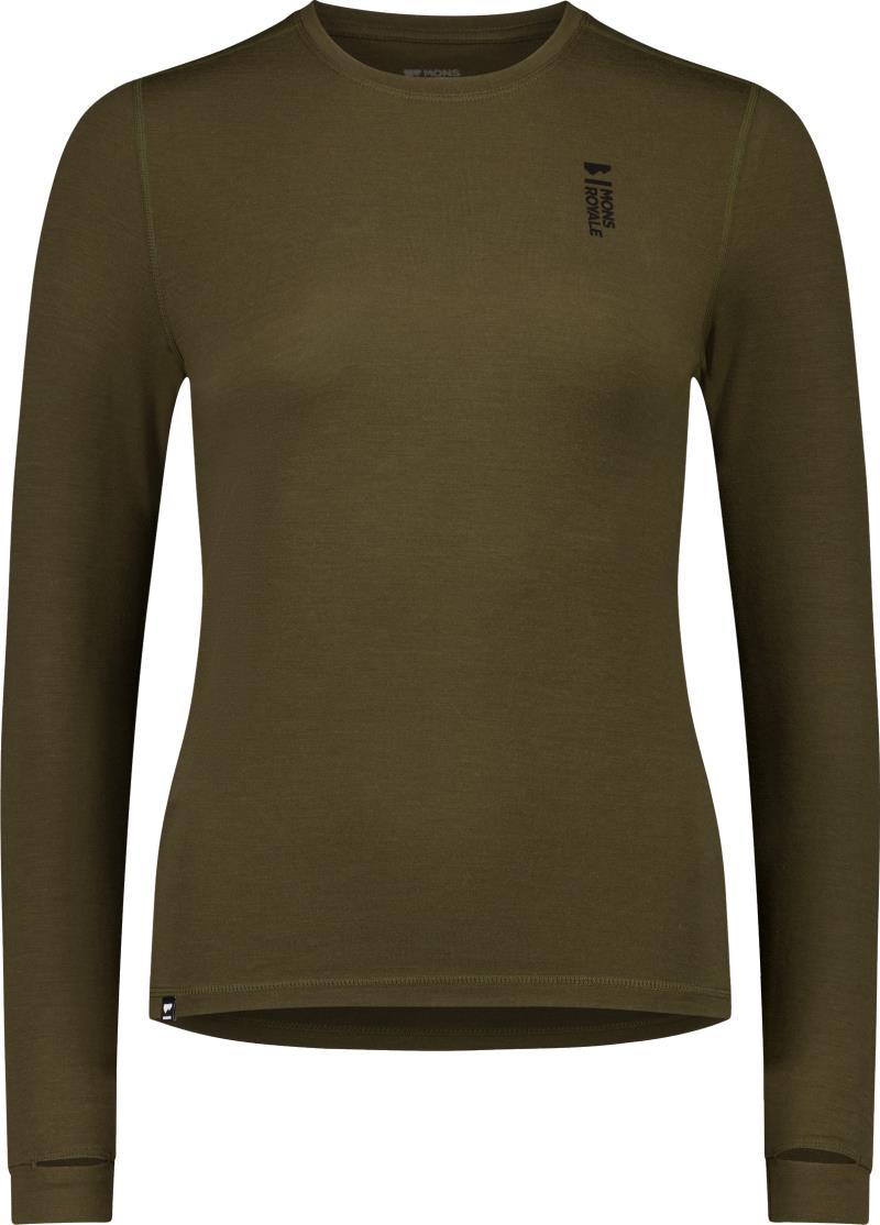 Cascade Merino Flex LS - Womens - dark olive 1