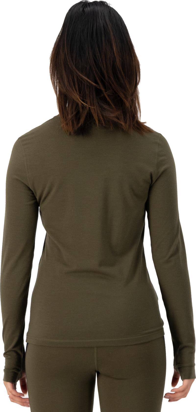 Cascade Merino Flex LS - Womens - dark olive 1