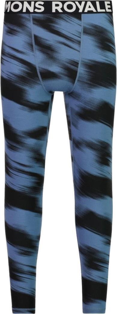 Cascade Merino Flex Leggings - AOP - Mens - Blue Motion 1