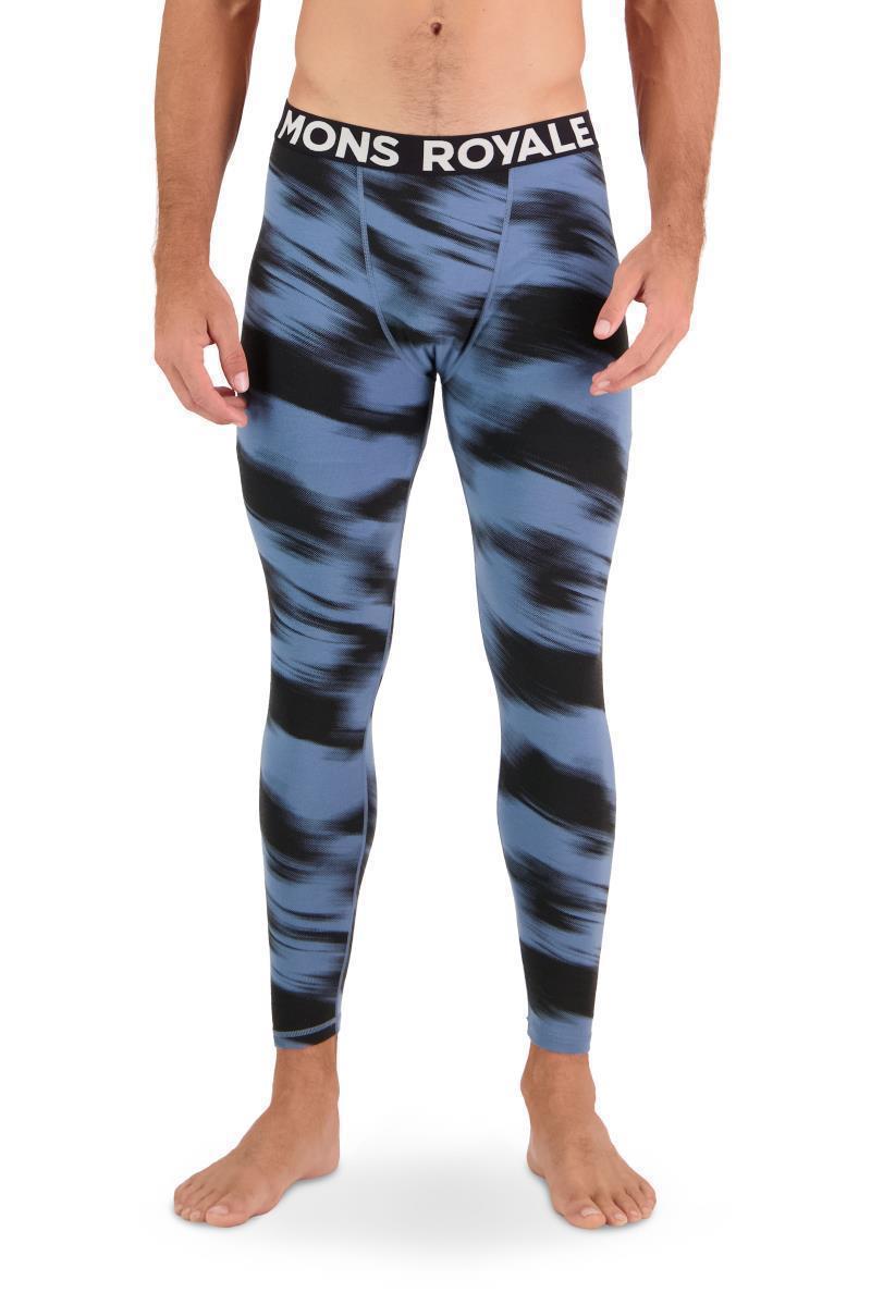 Cascade Merino Flex Leggings - AOP - Mens - Blue Motion 2