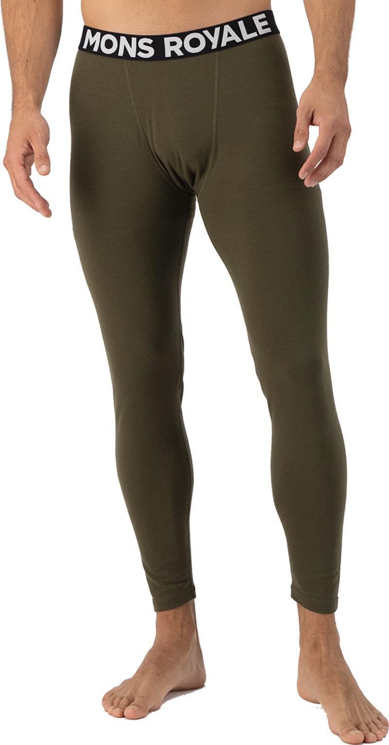Cascade Merino Flex Leggings - Mens - dark olive 1