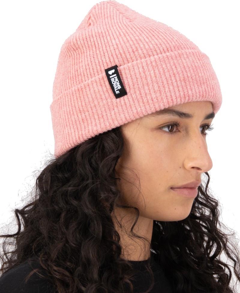 Chunky Logger Merino Beanie - winter rose 1