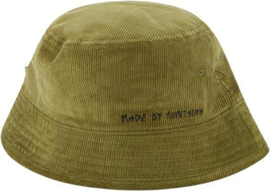 Corduroy Bucket Hat - Dark Olive 1