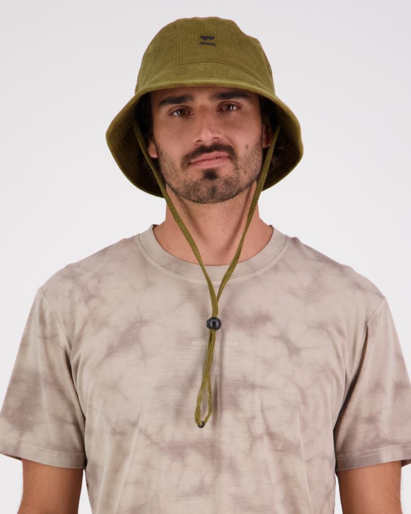 Corduroy Bucket Hat - Dark Olive 3