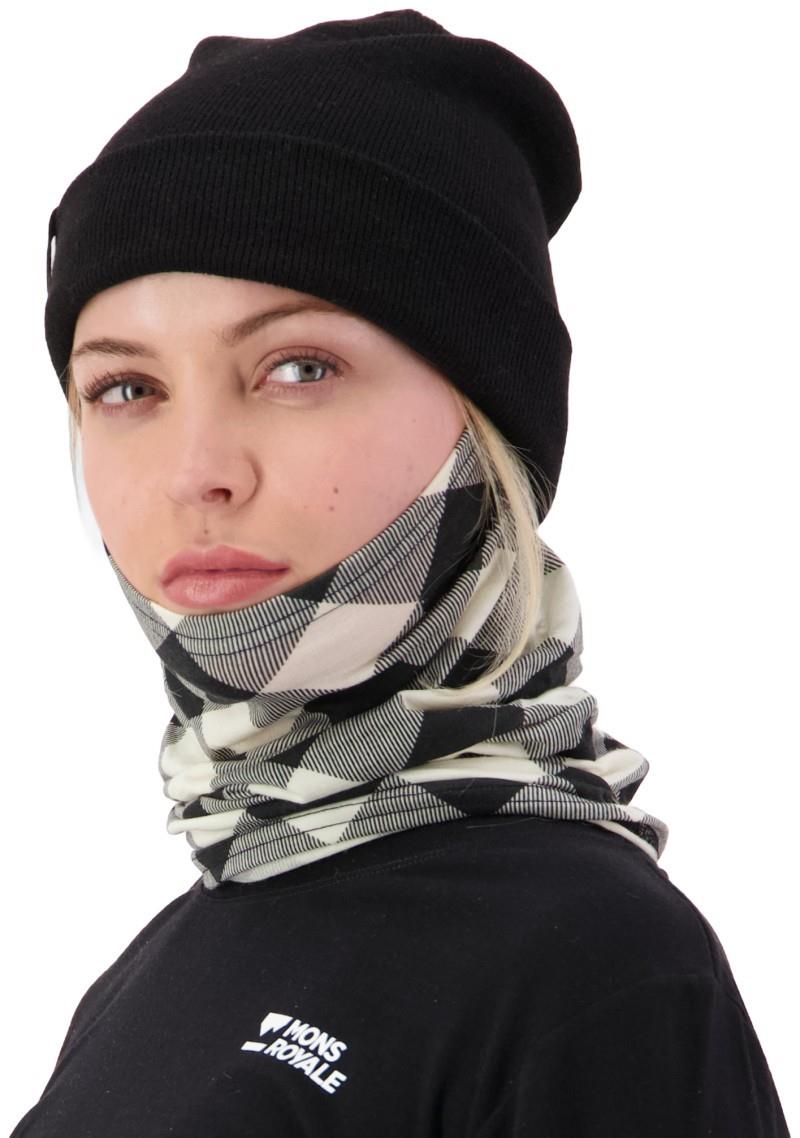 Daily Dose Merino Neckwarmer - AOP - check 1