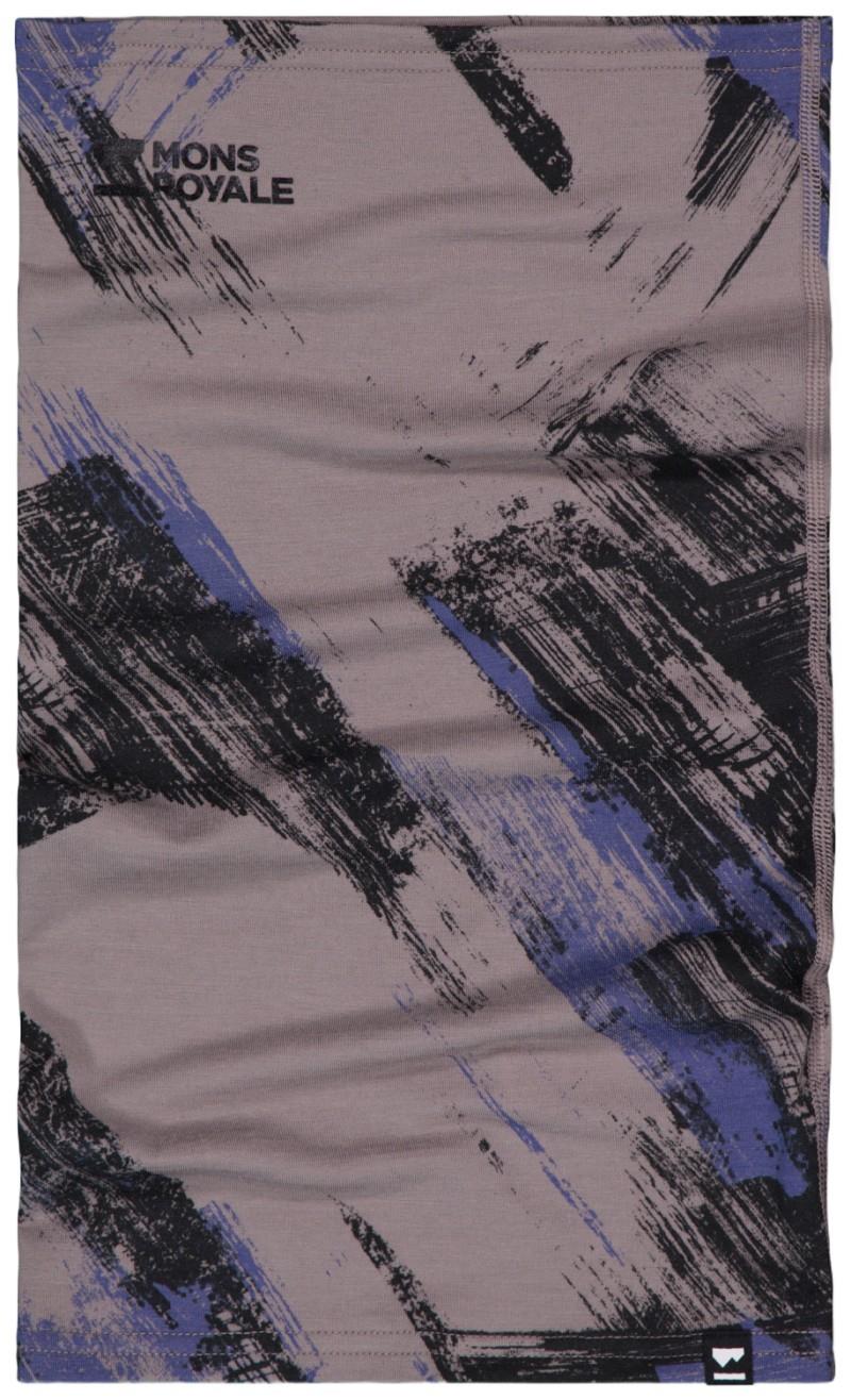 Daily Dose Merino Neckwarmer - AOP - paintbrush blue 1