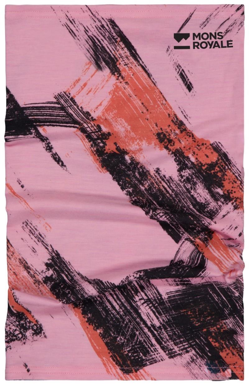 Daily Dose Merino Neckwarmer - AOP - paintbrush pink 1