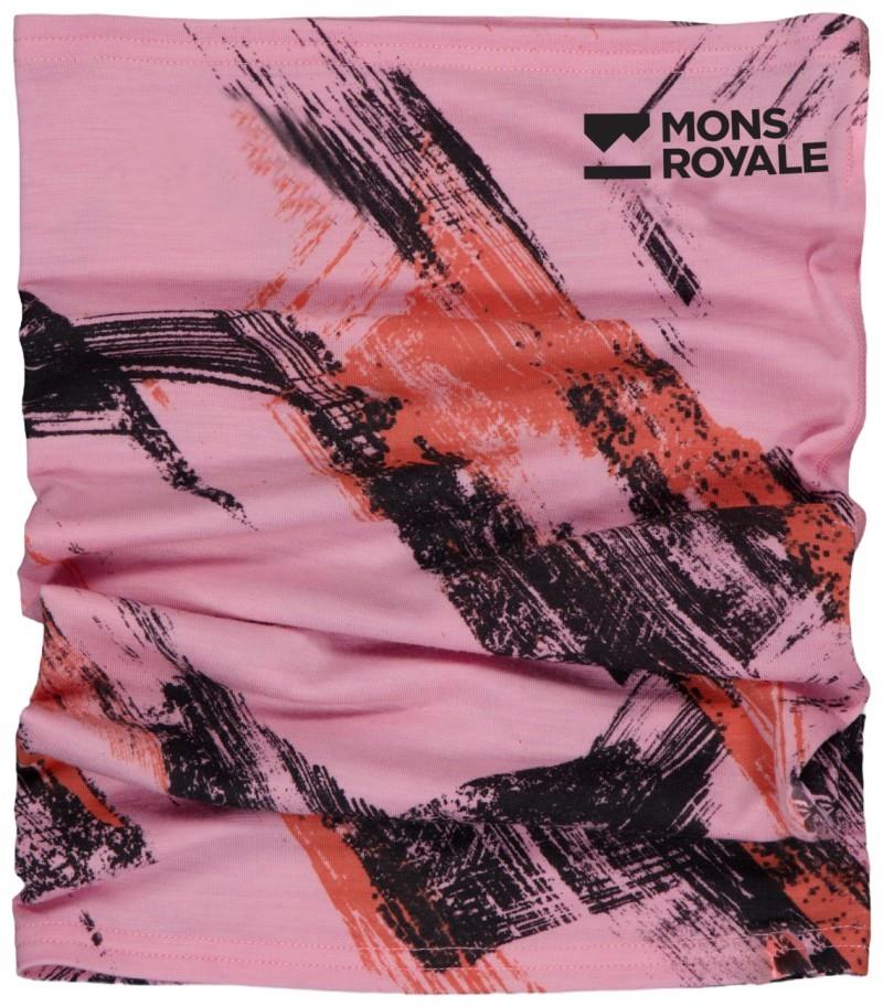 Daily Dose Merino Neckwarmer - AOP - paintbrush pink 1