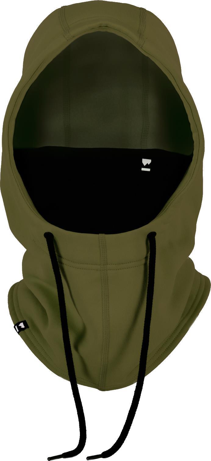 Decade Merino Fleece Hood - Dark Olive 1