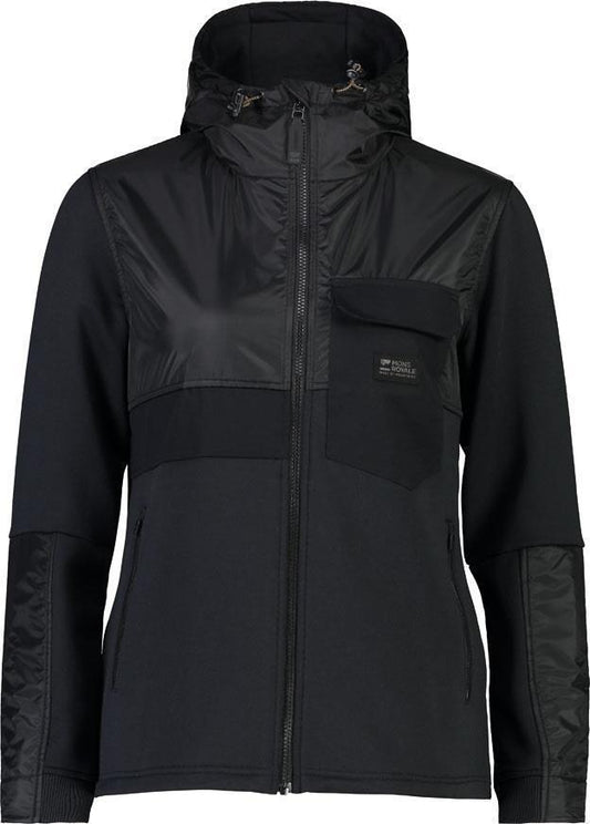 Decade Merino Fleece Hoody - Womens - black 1