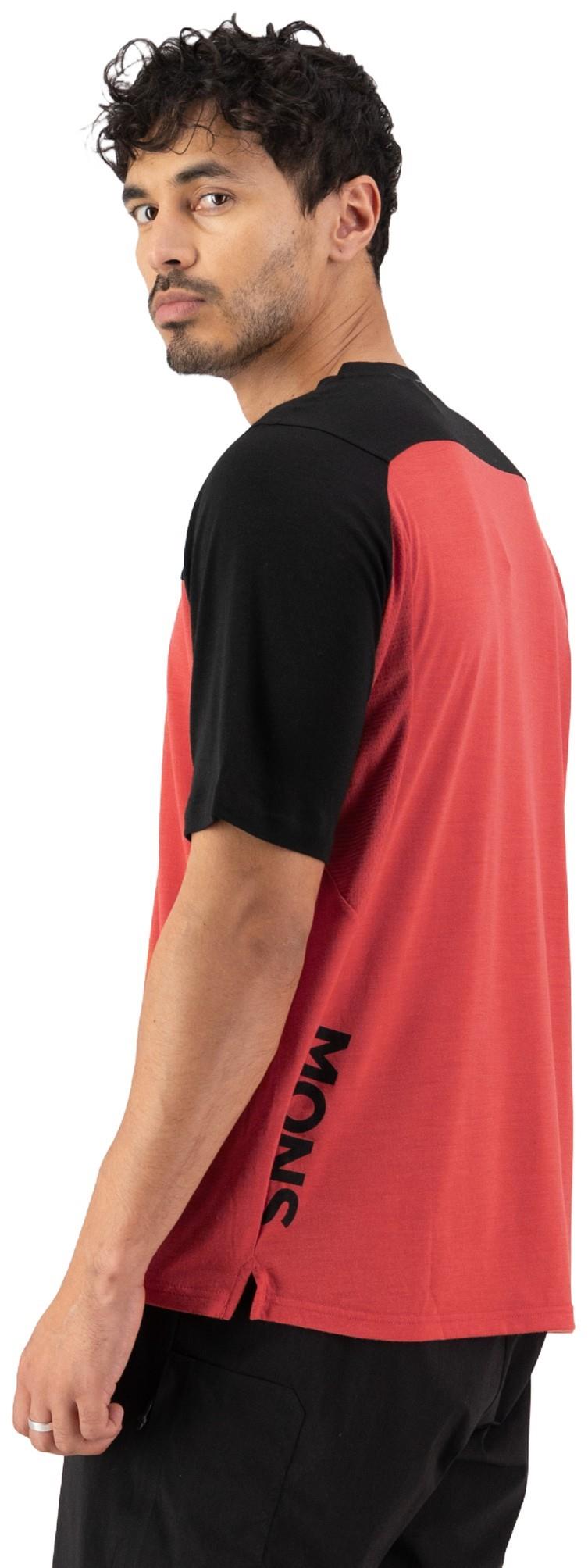 Diversion Merino Bike Jersey SS - Mens - cranberry / black 1