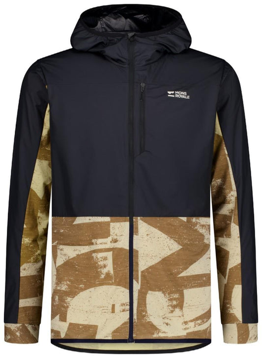 Diversion Merino Wind Jacket - Printed - Mens - mr grunge / black 1