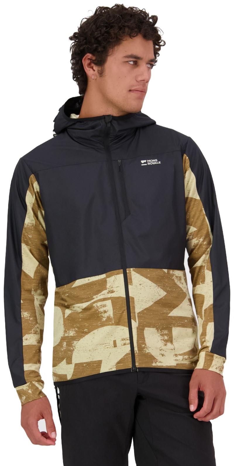 Diversion Merino Wind Jacket - Printed - Mens - mr grunge / black 1