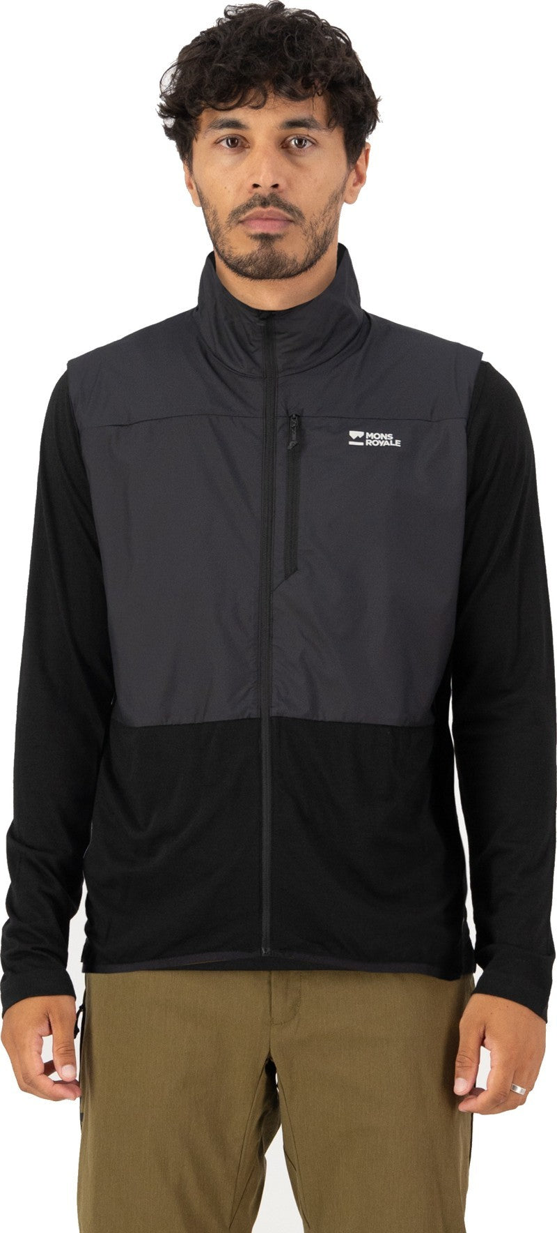 Diversion Merino Wind Vest - Mens - black 1