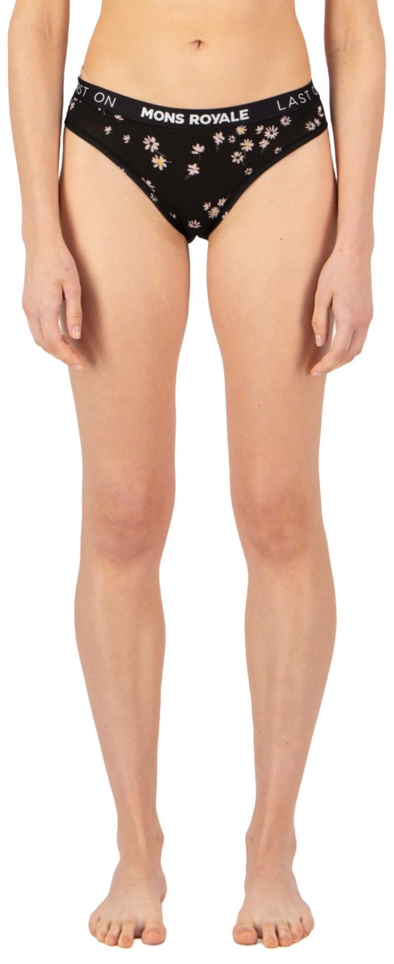 Folo Merino Briefs - Womens - black daisy 1