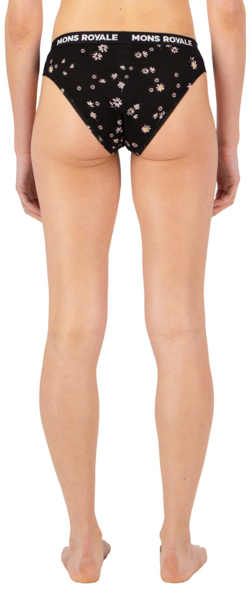 Folo Merino Briefs - Womens - black daisy 1