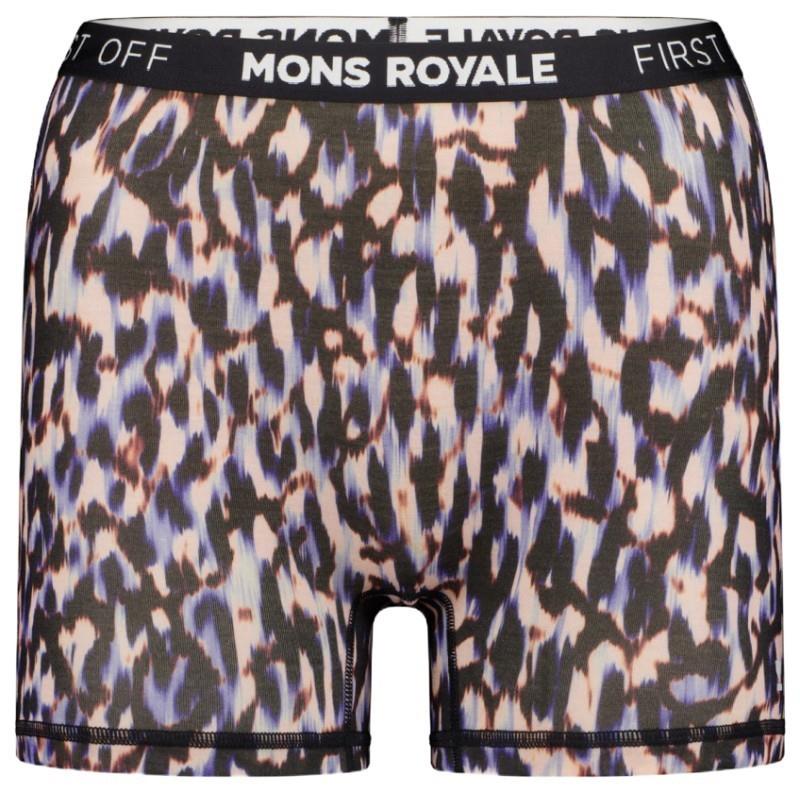 Hannah Merino Hot Pants - Womens - rock leopard 1