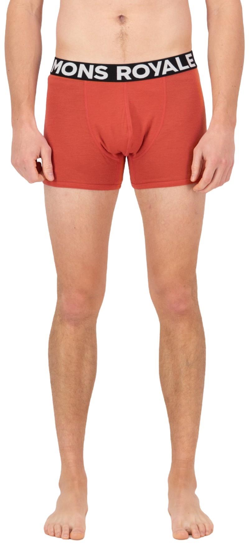 Hold `em Shorty Merino Boxers - Mens - cranberry 1