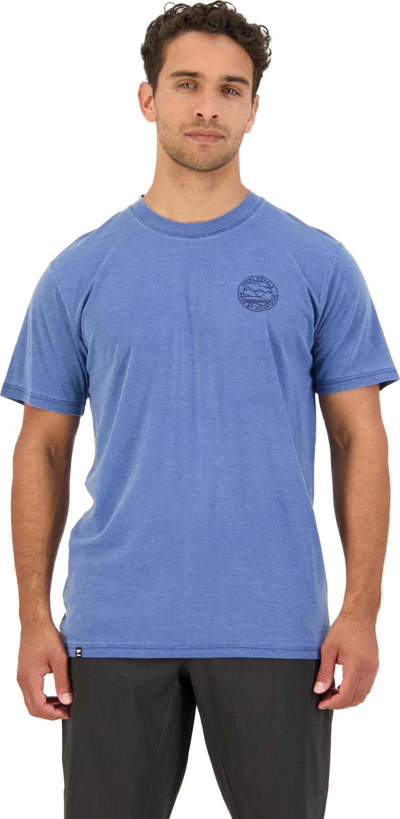 ICON T-Shirt Garment Dyed - Mens - washed denim 1