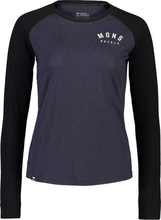 Icon Merino Air-Con Raglan - Womens - Black / 9 Iron 1