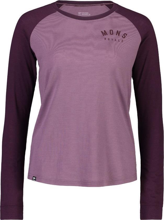 Icon Merino Air-Con Raglan - Womens - Wine / Mauve 1