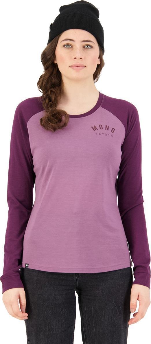 Icon Merino Air-Con Raglan - Womens - Wine / Mauve 2