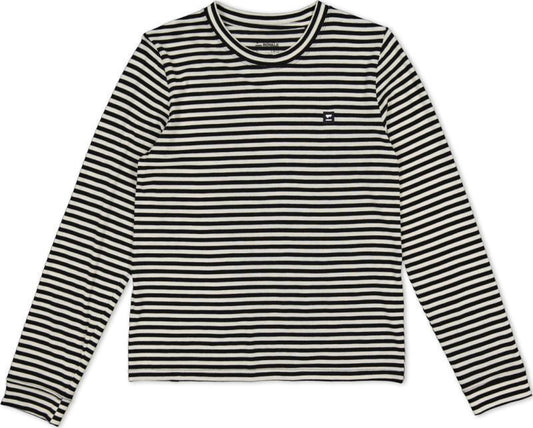 Icon Merino Air-Con Relaxed LS - AOP - Womens - MR Stripe 1