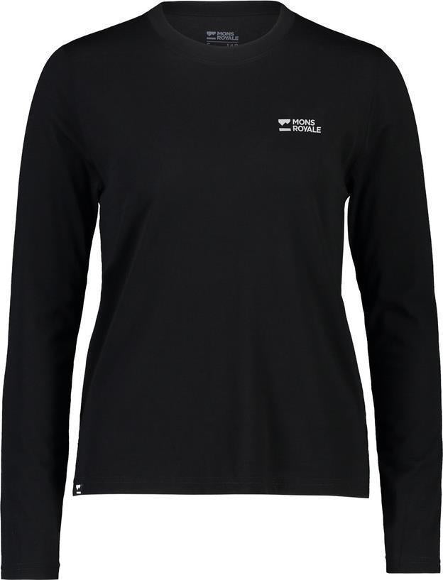 Icon Merino Air-Con Relaxed LS - Womens - Black 1