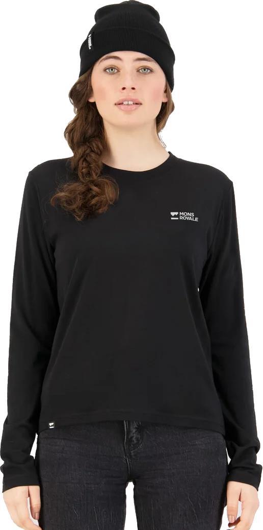 Icon Merino Air-Con Relaxed LS - Womens - Black 2
