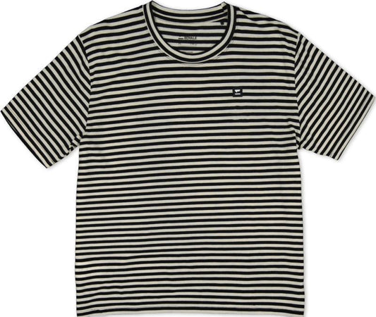 Icon Merino Air-Con Relaxed SS - Stripe - Womens - MR Stripe 1