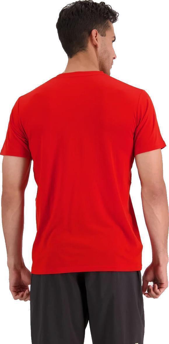 Icon Merino Air-Con SS - Brand Lock Up - Mens - Retro Red 3
