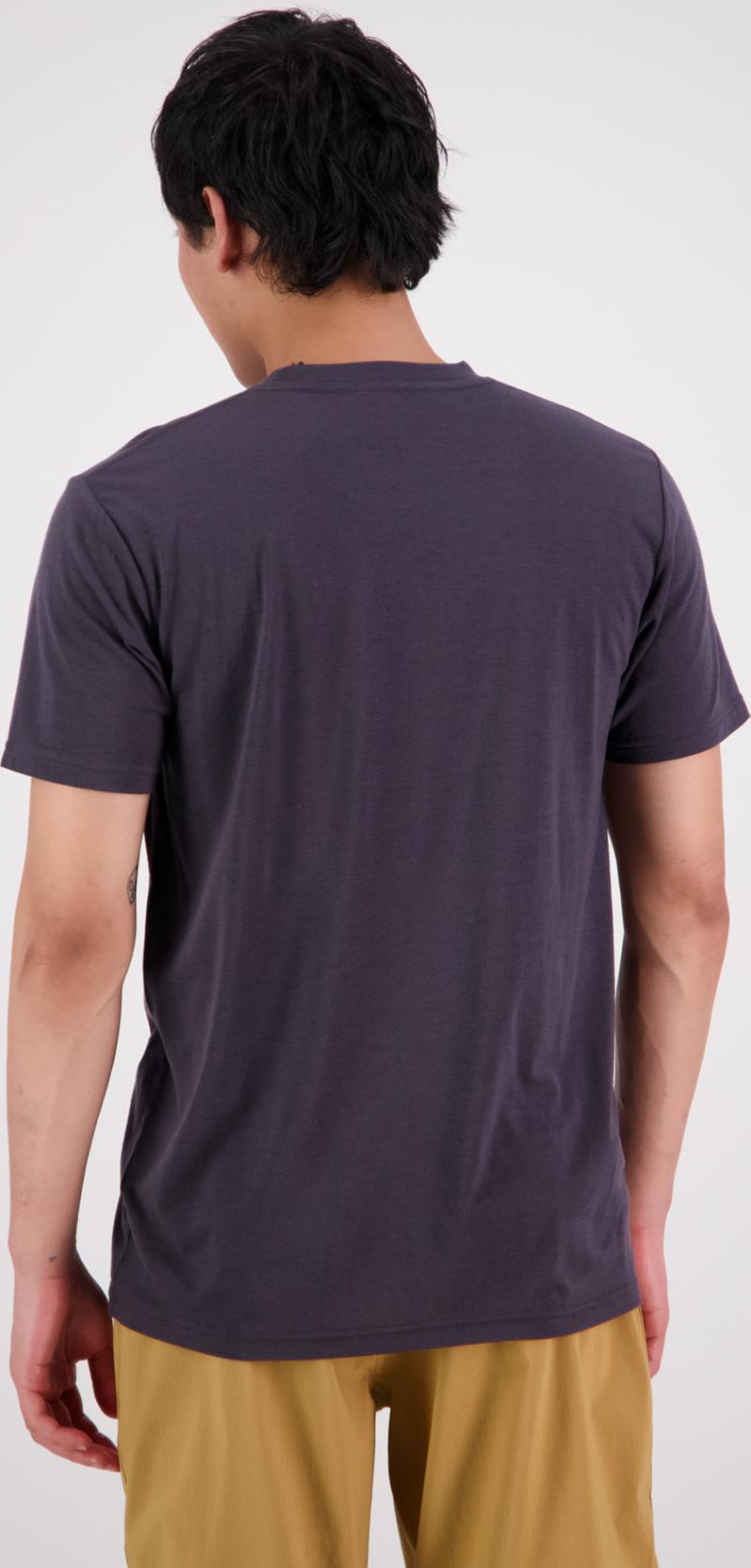 Icon Merino Air-Con SS - Brand Lock Up - Mens - Shale 3