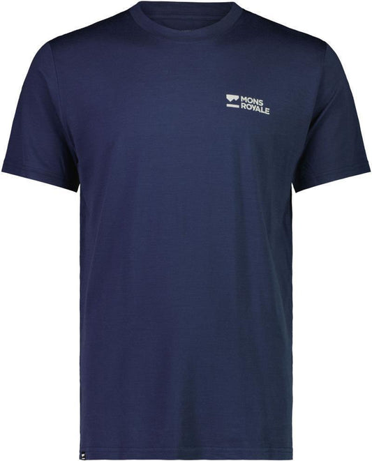 Icon Merino Air-Con SS - Mons Chest Logo - Mens - Midnight 1