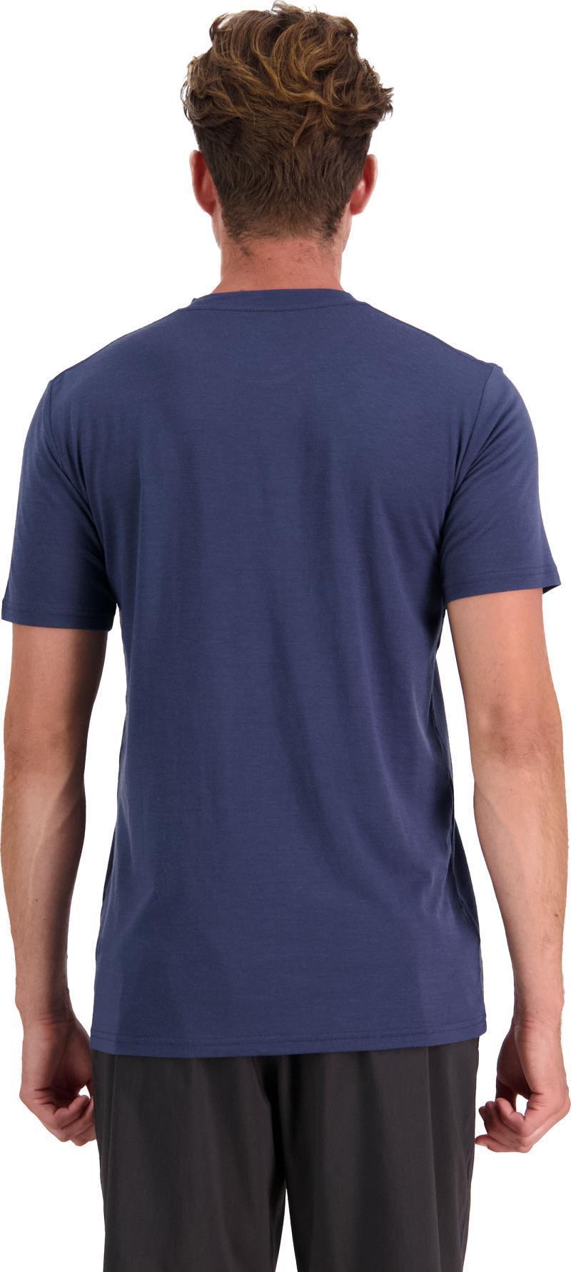 Icon Merino Air-Con SS - Mons Chest Logo - Mens - Midnight 3