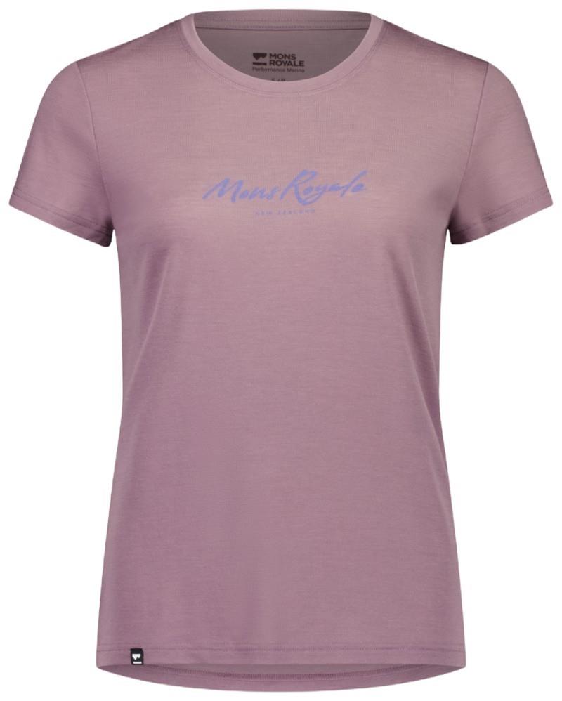 Icon Merino Classic T-Shirt - Womens - dusty mauve 1