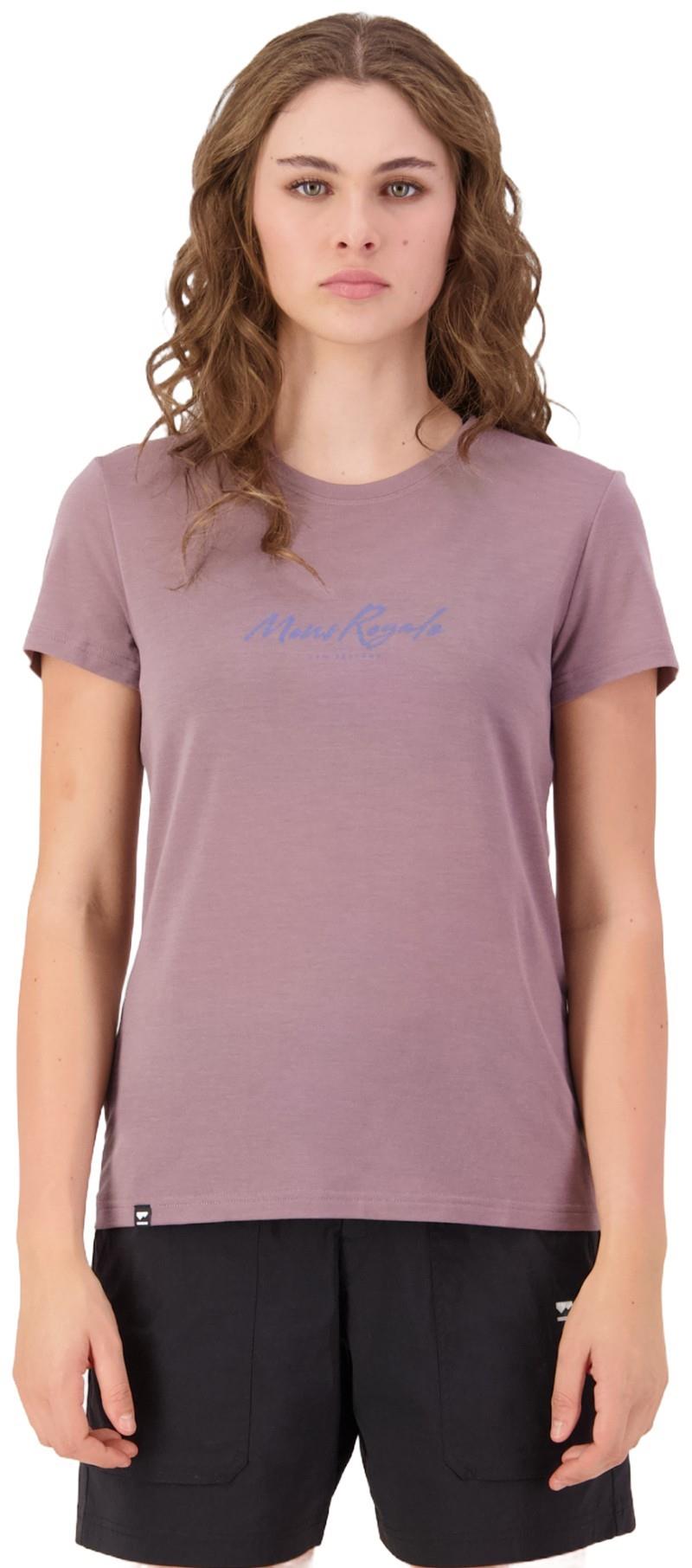 Icon Merino Classic T-Shirt - Womens - dusty mauve 1