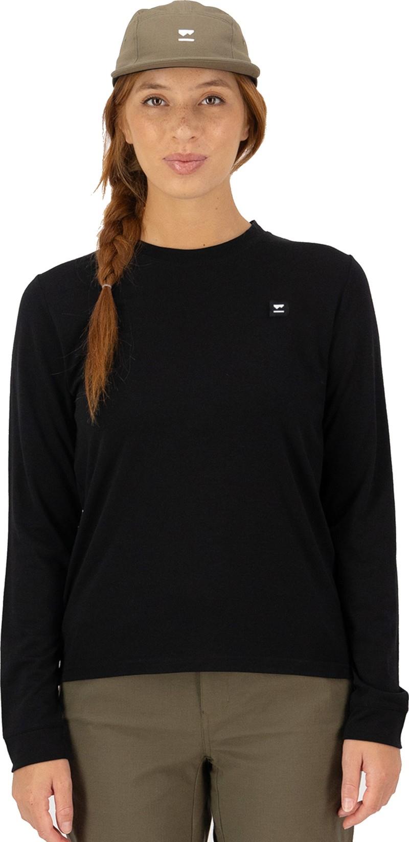 Icon Merino LS - AOP - Womens - black 1