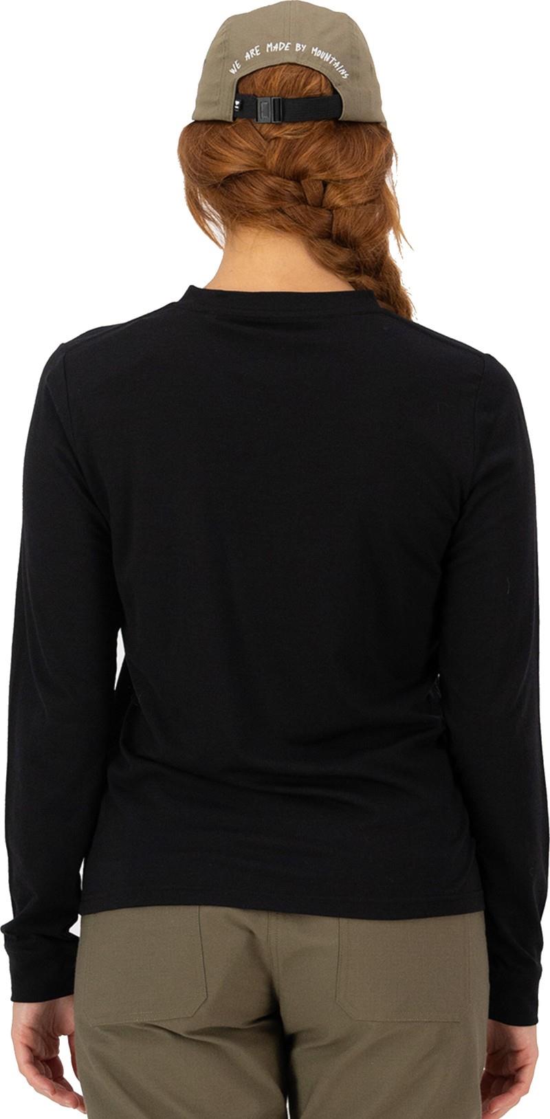Icon Merino LS - AOP - Womens - black 1