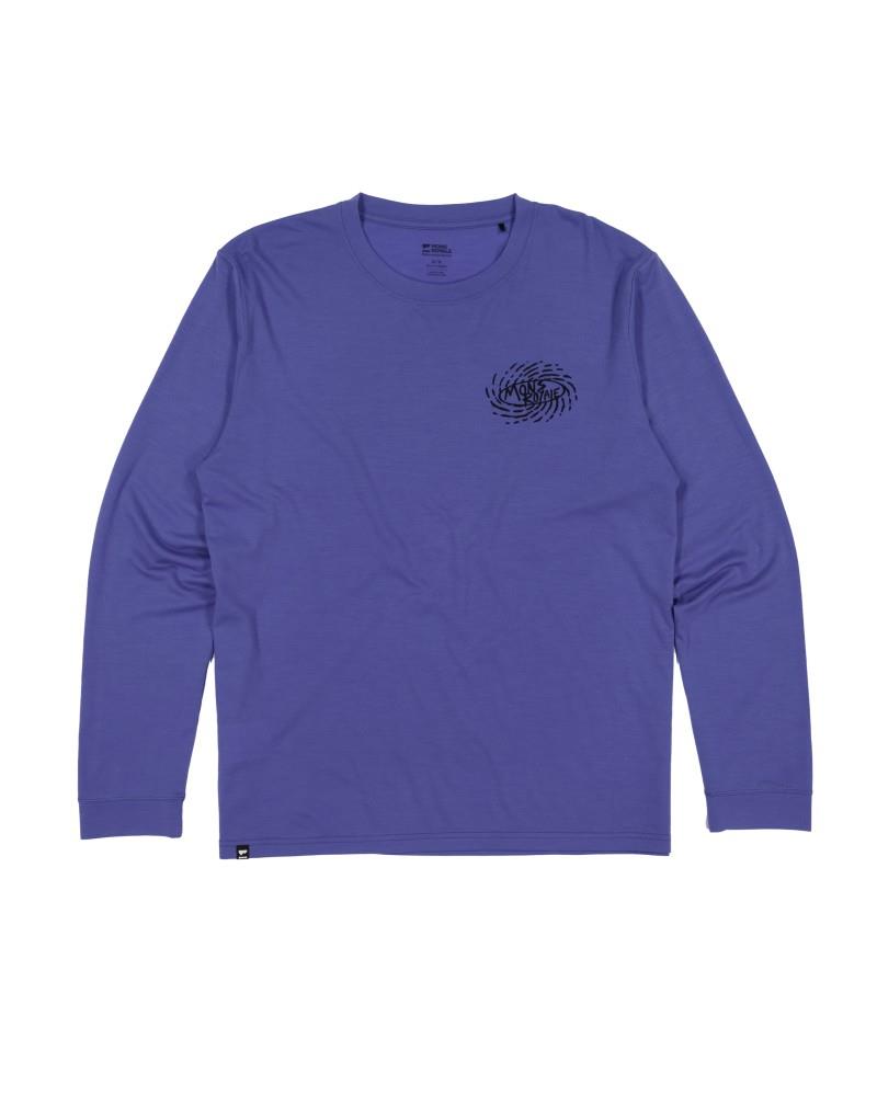 Icon Merino LS - Mountain Mad - Mens - blue dusk 1